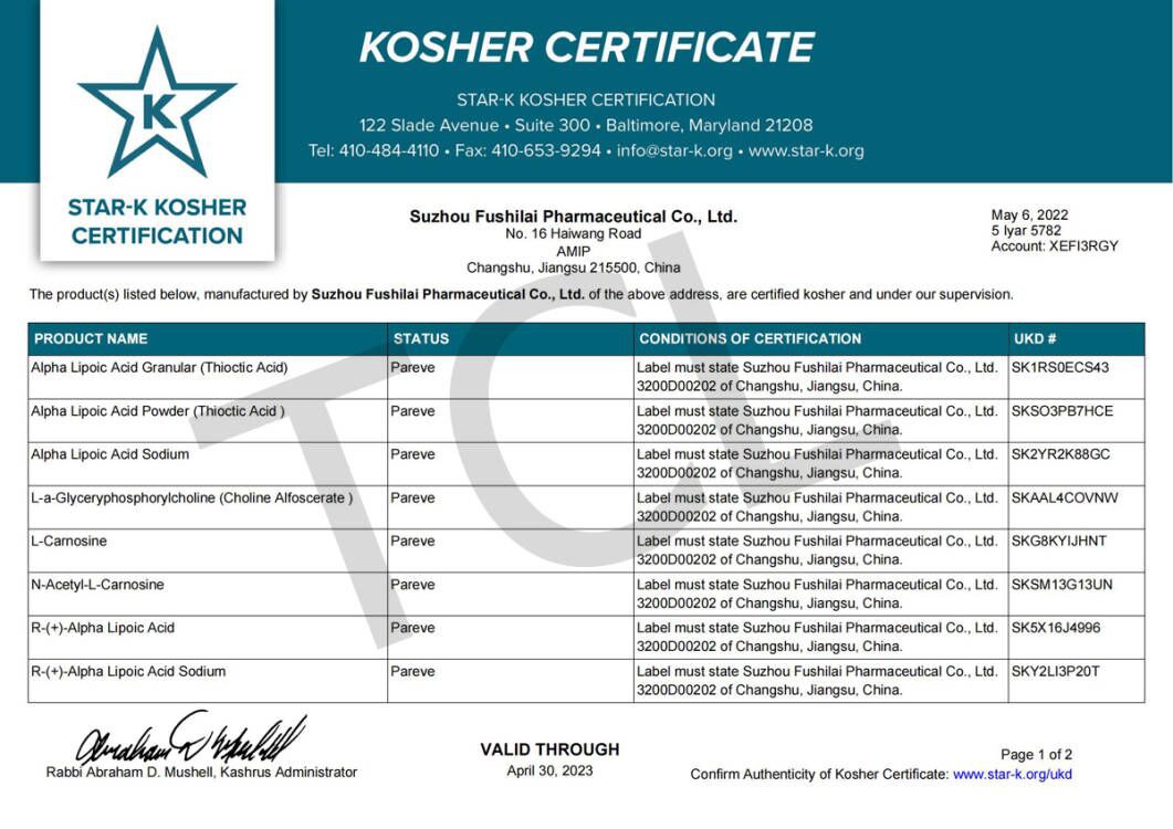 kosher certificate kosher certificate